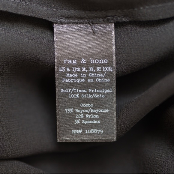 RAG & BONE Sheer Tunic Sleeveless Blouse in Black, Size Small - Picture 9 of 10